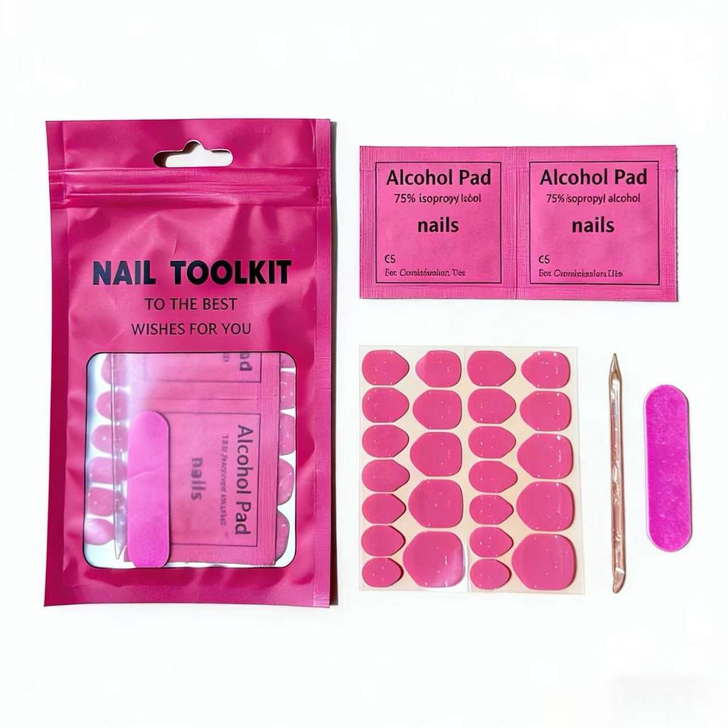 Cross-Border Nail Tool Kit: Mini Nail File, Glue, Disinfection Pads, Crystal Stick & Jelly Glue