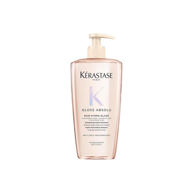 Kerastase Шампунь для сияния с гиалуроновой кислотой и дикой розой Очищающий Аромат розы Роза 500 мл коричневый