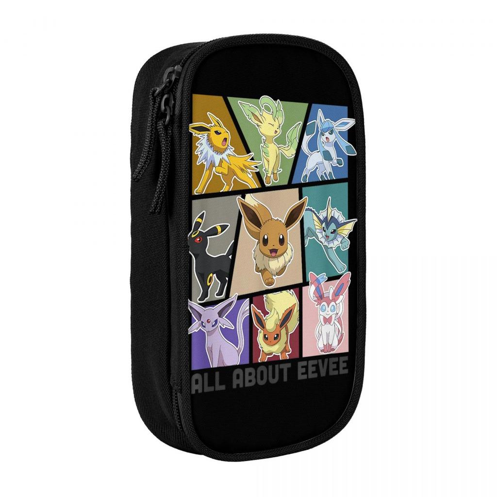 Pokemoned Gotta Catch Em All Group Pencil Cases New Pen Holder Bags Student Large Storage School Supplies Cosmetic Pencil Pouch