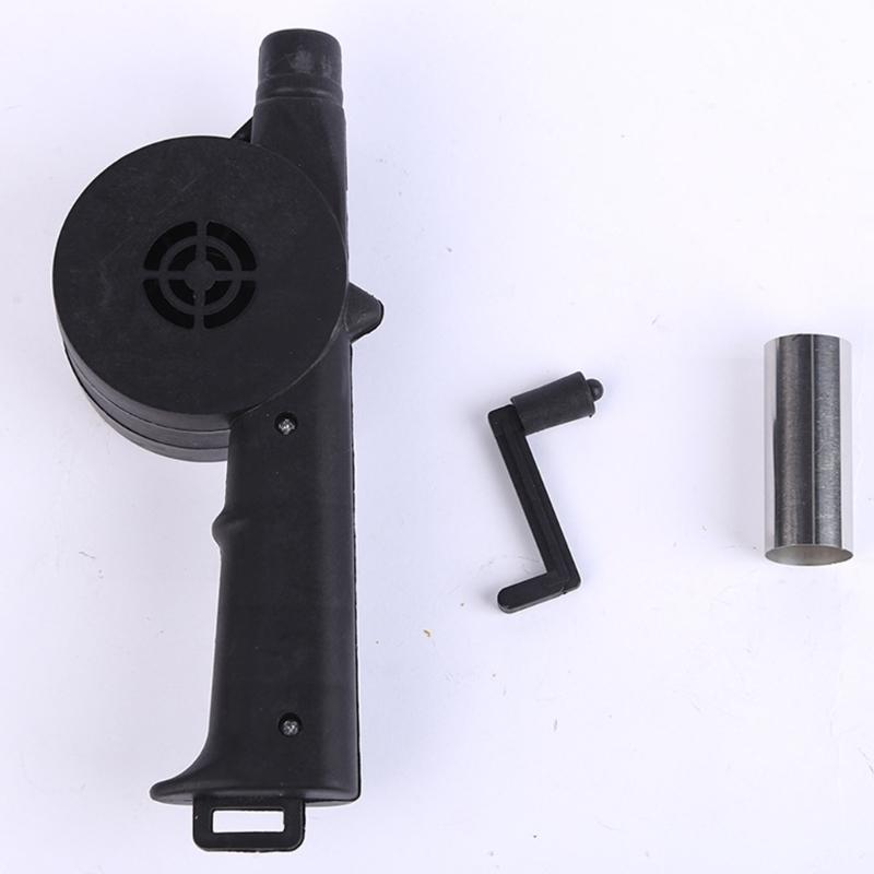 Handbetriebener Bläser Kompakte Campingkocher-Gebläse mit abnehmbarem Griff für Picknicks Rucksackreisen