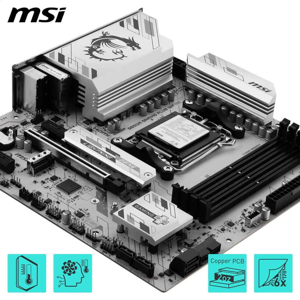 MSI B850M GAMING PLUS WIFI6E Gaming Motherboard MB6803 Micro-ATX