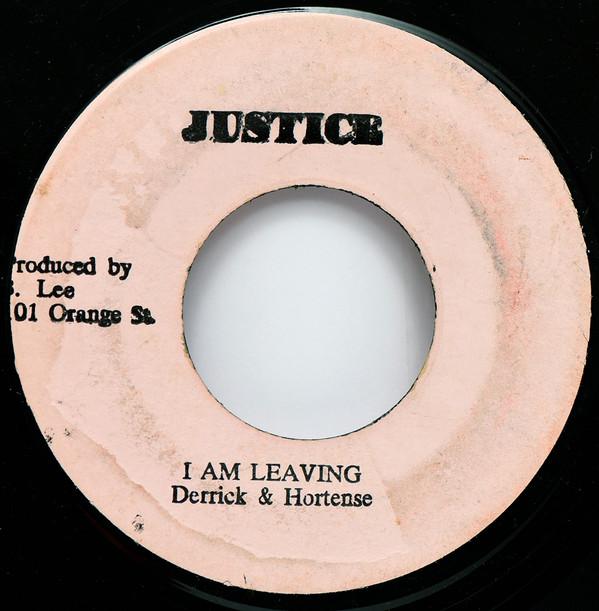 

7inch Record DERRICK HORTENSE KING TUBBY T I Am Leaving A Drastic Version NONE Justice Jamaica Reggae Ska Dub Used