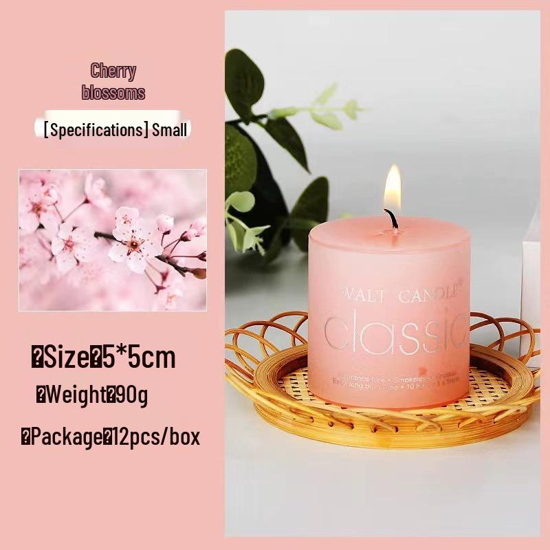 Colorful Cylindrical Scented Candles - Smokeless for Emergency, Weddings, Birthdays, and Church or Hotel Décor