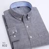 Trendy Korean-Style Striped Oxford Shirt for Young Men - Long & Short Sleeves Available