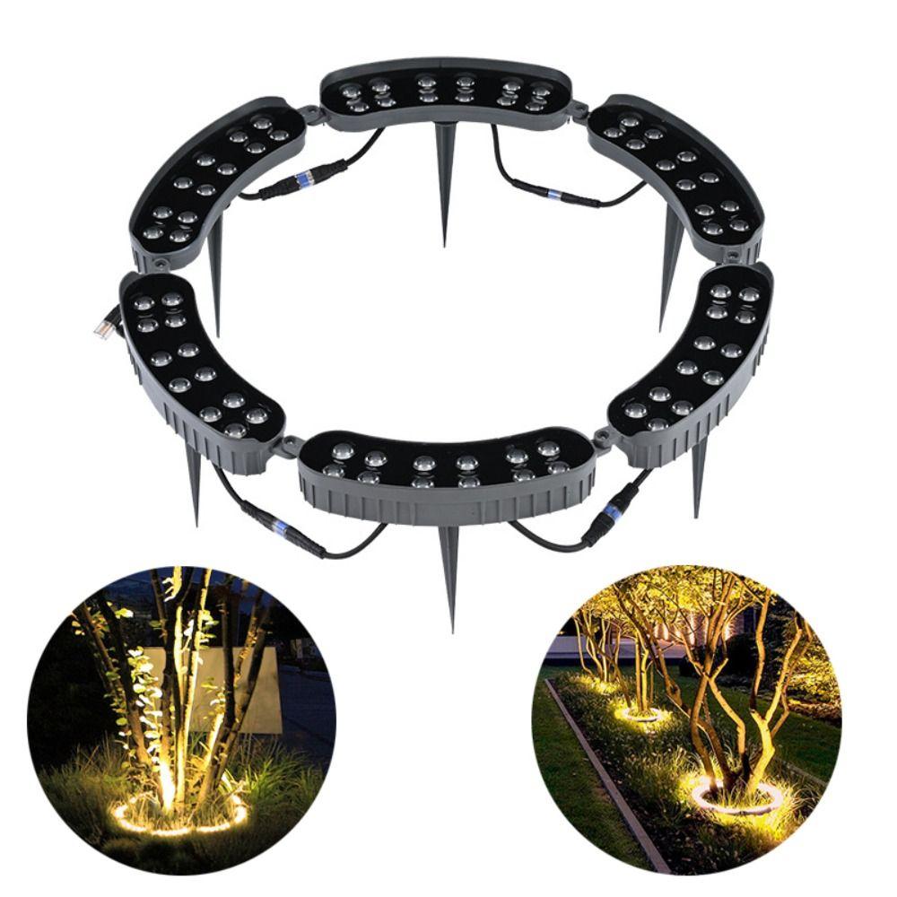Energy Saving Aluminium LED Tree Hugging Light With Ground Plug Waterproof IP65 LED Night Decor Lamp Warm Light Tree Lamp Garden