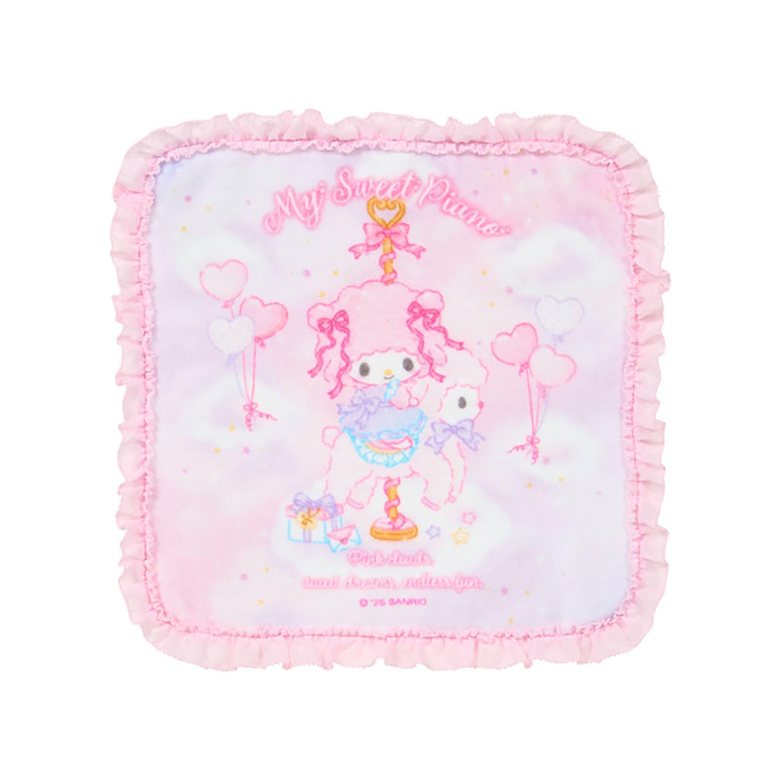 Sanrio Petit Towel (Dreamy) My Sweet Piano, Body: 100% Cotton, Frill: 100% Polyester, 250341