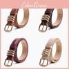 Womens Stylish Stone Pattern Alloy Belt With Simple Pin Buckle For Dresses And Jeans