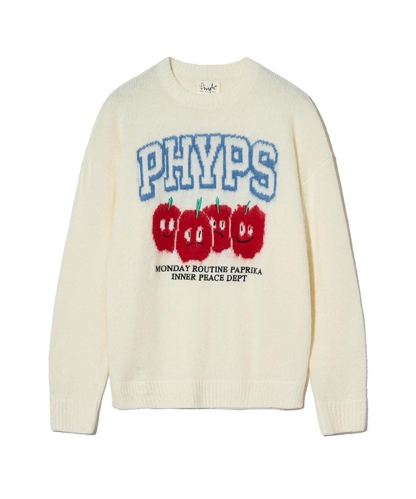 PHYSICAL DEPARTMENT Paprika Brush Knit_Ivory