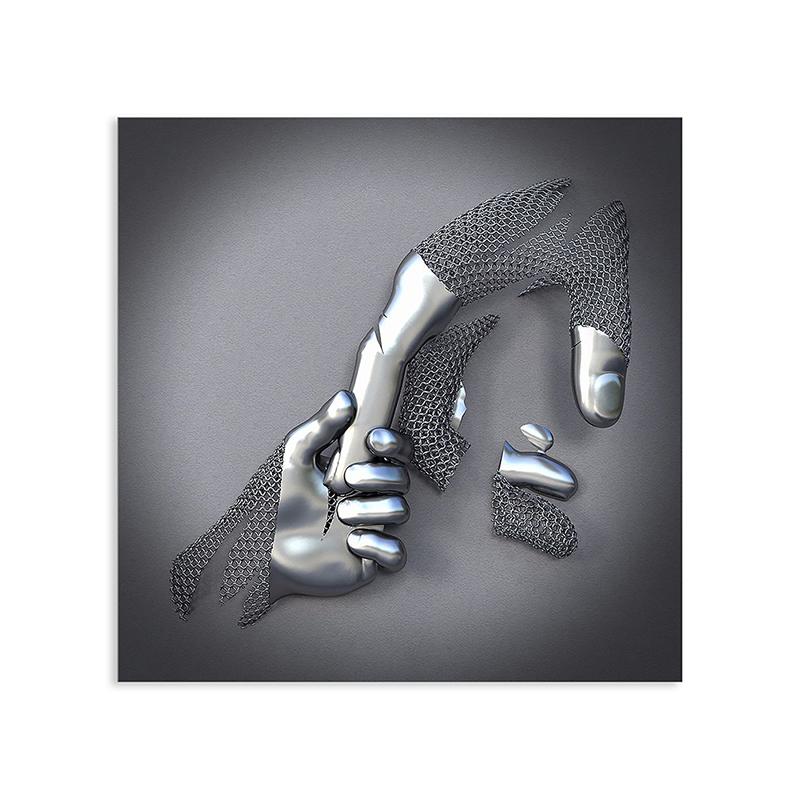 WCIC новая 3D абстрактная декоративная живопись художественная ткань домашний фон украшение стены подвесная картина 20*20cm