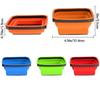 4.5 Inch Collapsible Screw Tray Silicone Bowl Tool Part Storage Organizer Box Plastic Hardware And Jewelry Storage Case