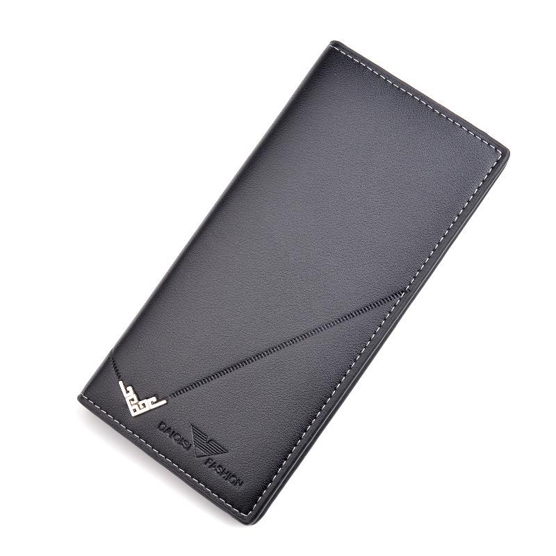Men's Vertical Soft Leather Wallet - Long, Thin, Multi-Card Slot, Large Capacity, Fashionable