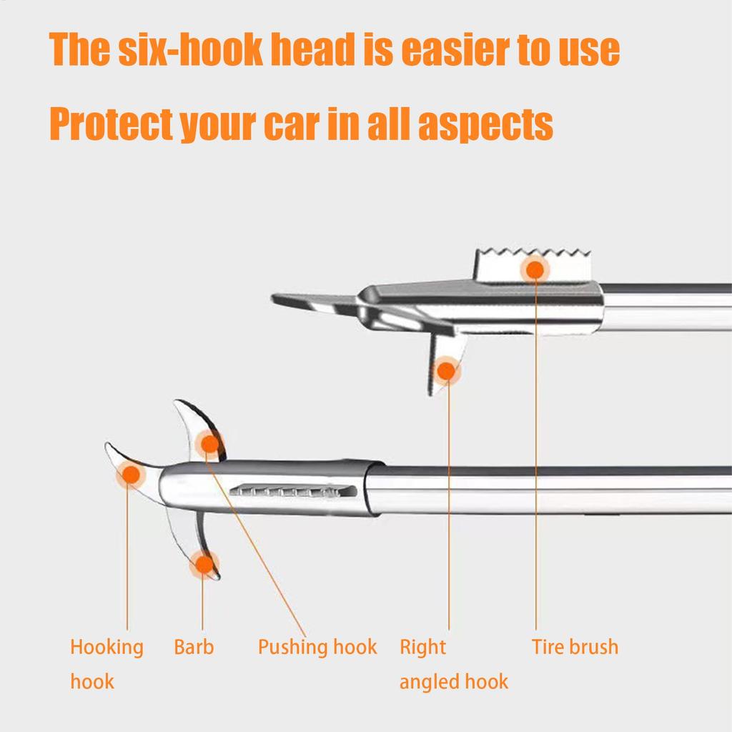 Car Tire Cleaning Hook Multifunctional Stone Auto Tire Stone Cleaner Groove Remover Detachable Screwdriver Car Tyre Repair Tools