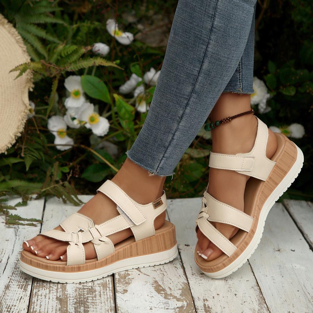 Sandali Donna Estate Scarpe Ortopediche Suola Spessa Sandali Romani Comodi per Piede Largo Sandali da Spiaggia Sandali con Soletta Morbida Scarpe Casual Estive