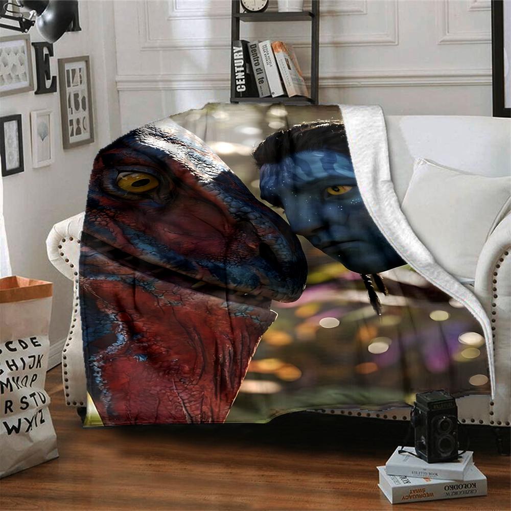 Avatar World Encounter Blanket Soft Throw Blanket For Home Bedroom Bed Sofa Travel Office Solid Christmas Blanket
