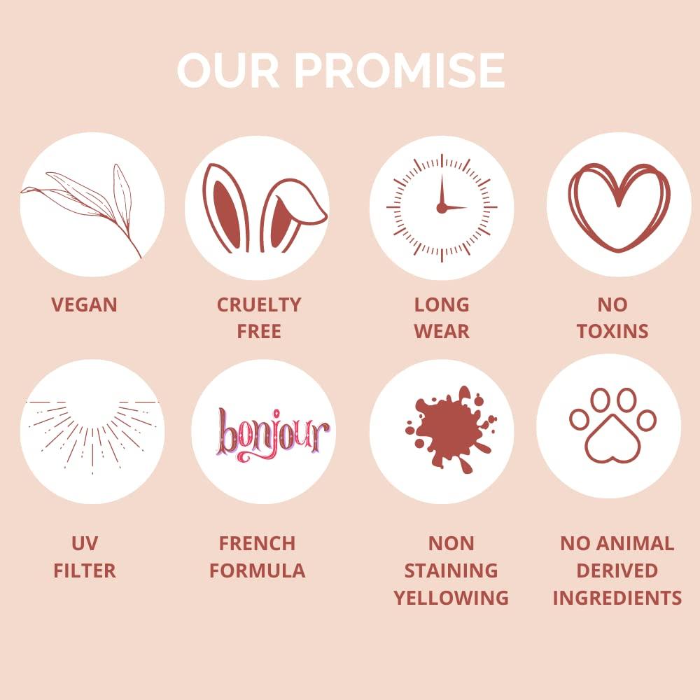 Nagellack, glänzendes Finish, giftstofffreier Nagellack, langanhaltend, splitterfest, vegan, schnelltrocknend und tierversuchsfrei, 10 ml