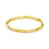 Stainless Steel Mobius Loop Bracelet Women Gold Plated Hypoallergenic Minimalist Geometry Jewelry
