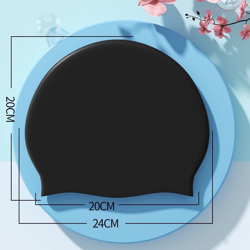 Silicone Swimming Cap Adult Waterproof Swimming Cap Wholesale Increase Without Head Control