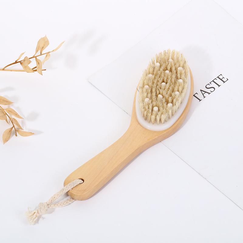 Cross-Border Bristle Massage Bath Brush - Handheld Round Body Brush