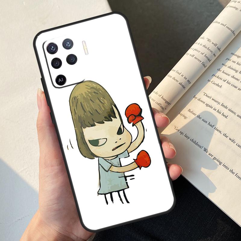 

Japan Yoshimoto nara Cartoon Girl Case For Oppo A54 A74 A94 A17 A57 A77 A76 A16 A96 A18 A60 A80 A40 A38 A58 A78 A98 A15 A5 Pro OPPO A79 5G