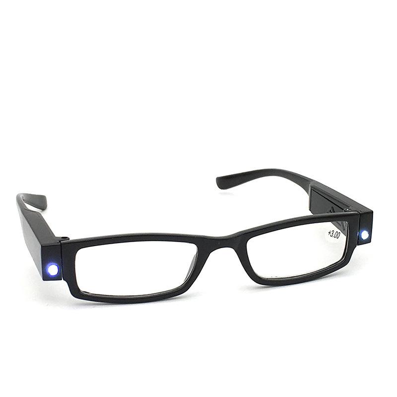 Full Frame LED Reading Glasses +1.0 To +4.0 Lighted Fashion Glasses for Women Men