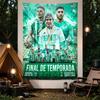 Real Betis Balompie 2021 22 Season Poster Green White Stripes Team Art