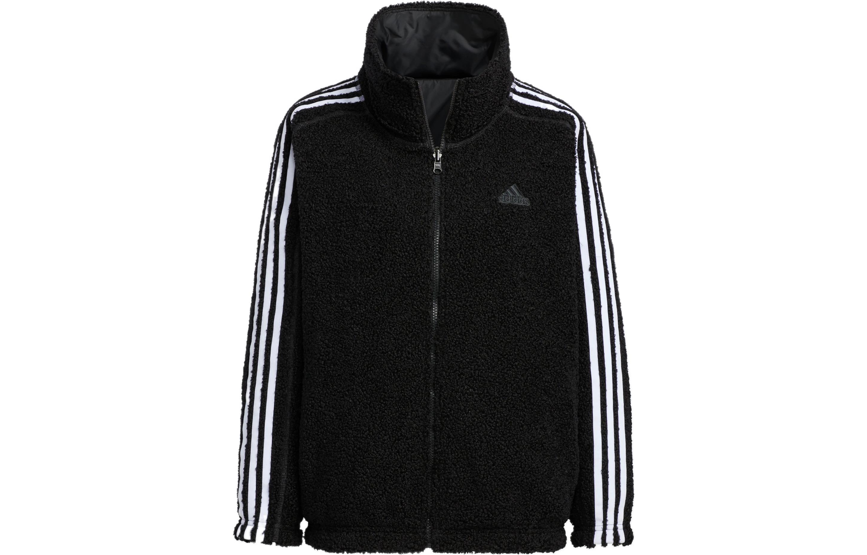 Adidas Velvet Jackets Women s Black Stand Collar Moderate HM7114 L