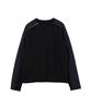 LEARVE Rayner Slub Waffle Zipper Long Sleeve Navy
