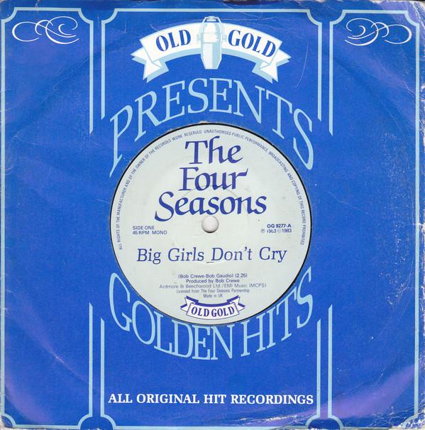 

7-дюймовая пластинка FOUR SEASONS Big Girls Dont Cry Walk Like A M OG9277 Old Gold 1983 UK Pop Б/у