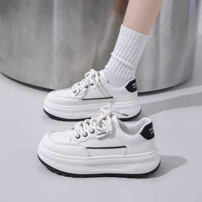 Adidași la modă pentru femei cu șireturi, cu talpă groasă, pantofi de damă cu platformă 2024 noi, casual, confortabili, rezistenți la uzură pentru exterior, pantofi de damă