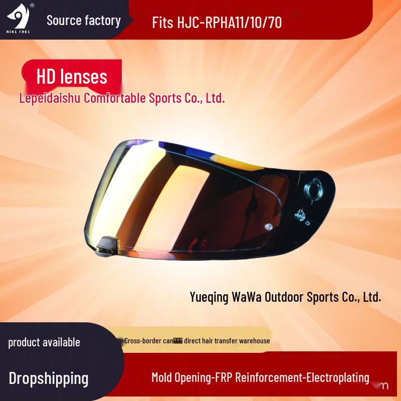 

HJC RPHA 11/10/70 Full Face Motorcycle Helmet with Electroplated Visor Aurora Blue