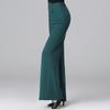 Elegante Damenmode Diamanten Modische Weite Hosen Einfarbig Elastisch Hoher Bund Lateinischer Tanz Einfach Locker Gerade Neue Freizeithosen