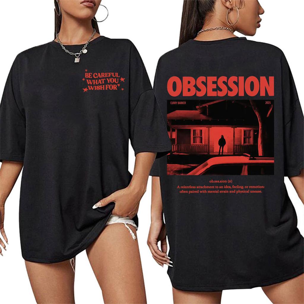 Obsession 2026 Movie T Shirt One Wish Willow Be Careful What You Wish For Eye Tshirts Unisex Unisex Casual Cotton Oversized Tshirt