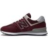 Sneakersy męskie New Balance 574 skórzane buty sportowe bordowe (ML574EVM) 44.0
