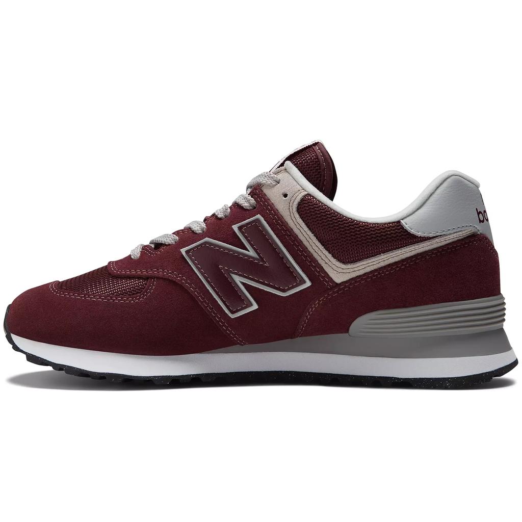 Sneakersy męskie New Balance 574 skórzane buty sportowe bordowe (ML574EVM) 44.0