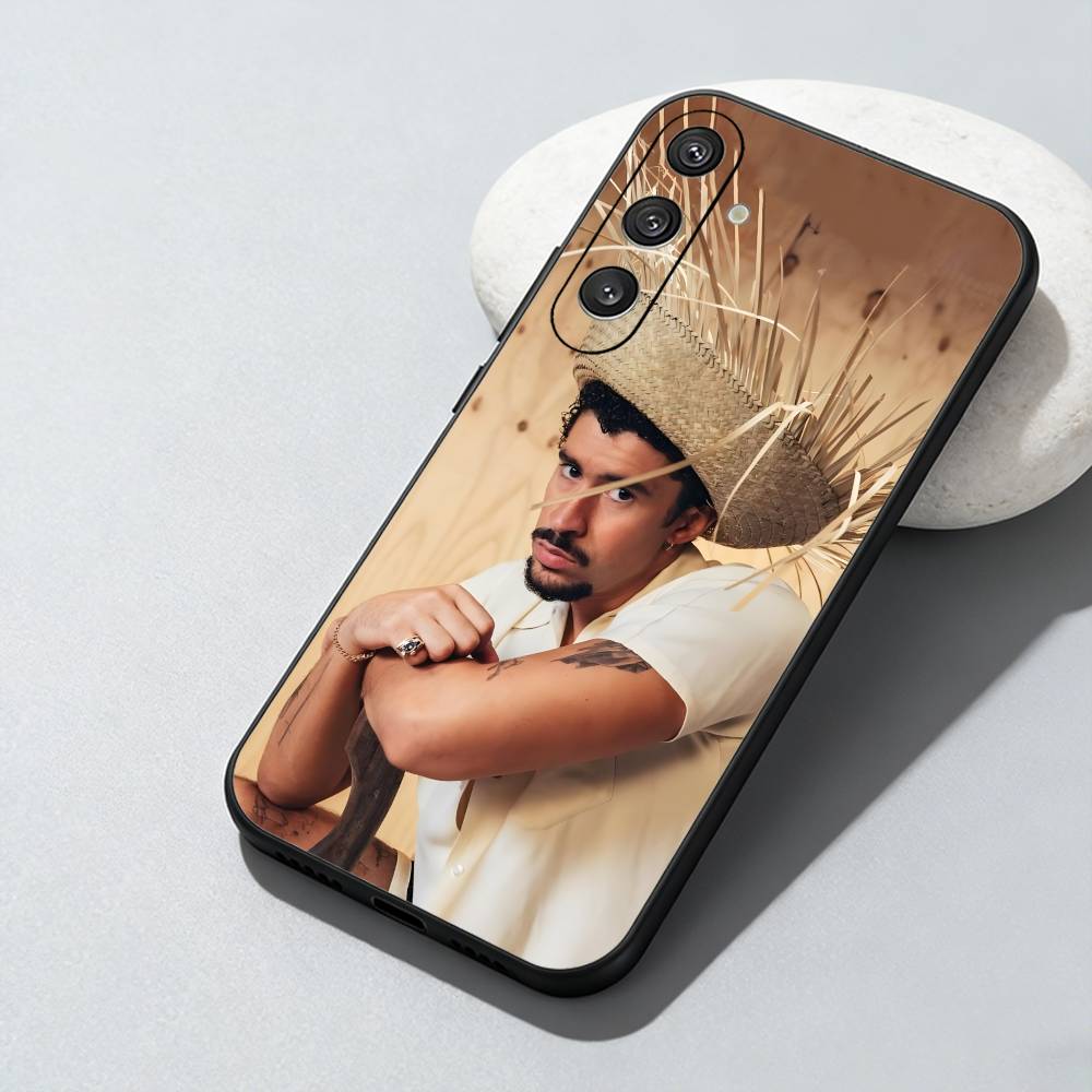 

Singer Bad Bunny Benito Phone Case For Samsung Galaxy A73,A72,A71,A70,A52,A51 Others Soft Black Cover Samsung a71 4g