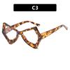 2023 Trendy Cat Eye Anti-Blue Light Butterfly Glasses with Irregular Large Frame
