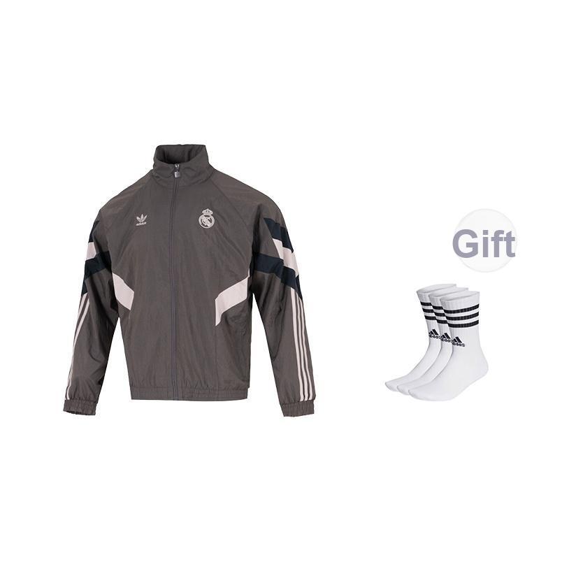 adidas Real Madrid 2024/25 Lifestyler Anthem Melegítőfelső Szénszürke Férfi Streetwear JI9479
