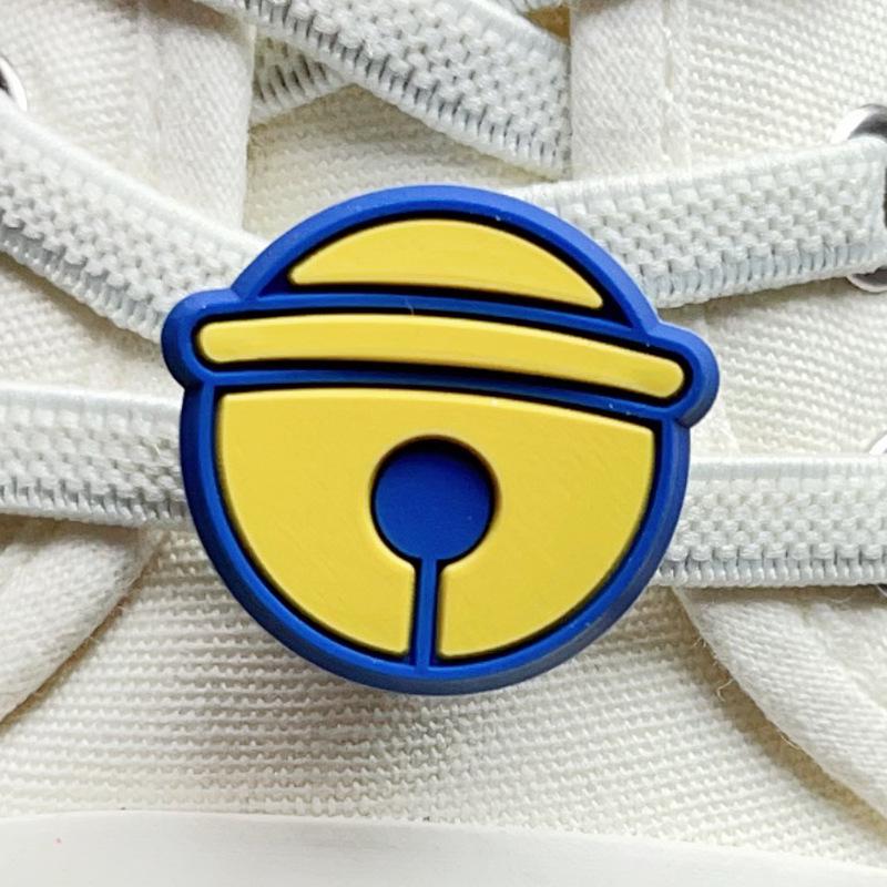 Cute Pilot Dog Shoe Lace Buckle with Cola & Hamburger Design