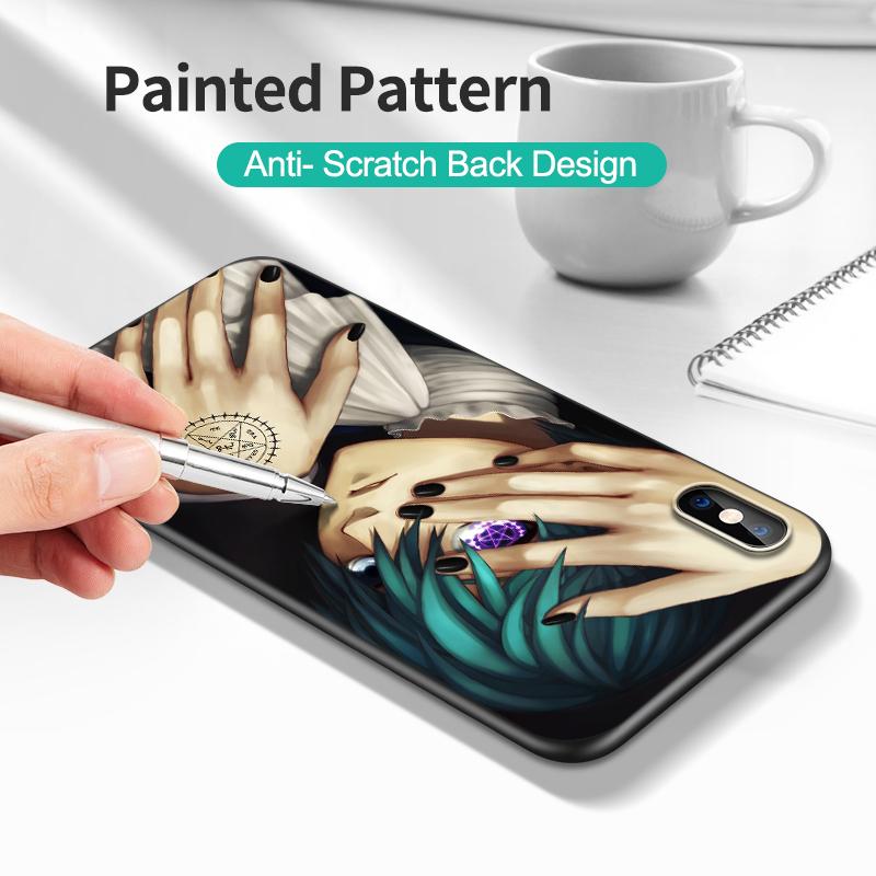 Black Tpu Case For Xiaomi Redmi 5 5plus 6 6a 7 7a 8 8a Back Cover Black Butler