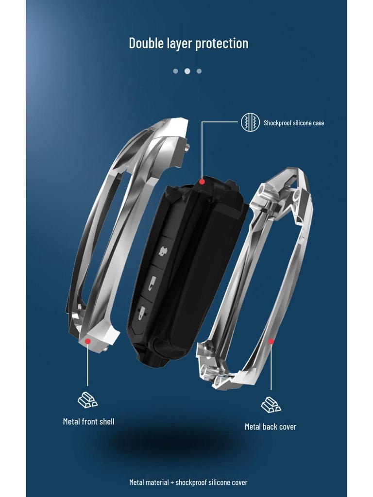 Toyota Yaris X Vios FS Metal Key Case for Men