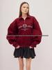 American Vintage Lapel Half-Zip Hoodie - Trendy, Slimming, and Comfortable Women's Outerwear