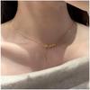 Women's S925 Simple Snake Pendant Gold Necklace