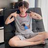 Boys Modal Sleeveless Pajama Set Lightweight Cartoon Sleepwear Kids 8 Years