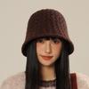 Autumn and Winter New Bucket Hat Women's Simple Versatile Solid Color Bucket Hat Trendy Foldable Washbasin Hat