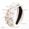 Radiate Elegance with Pearl Embellished Headbands for Women - Women's Fashion Baseball Headband Pearl Rhinestone Jeweled Knotted Headband for Girls