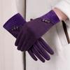 Thick Winter Thermal Gloves Warm Windproof Suede Gloves Cold Season Touch-Screen Gloves  Gift