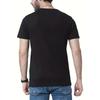 European Sizes Men'S Summer Casual Crew Neck T-Shirt with Drummer Print, Regular Fit Short Sleeve Tee for Adults