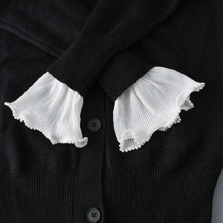 Women Flared Organ False Sleeves Detachable False Cuffs Wrist False Sleeves