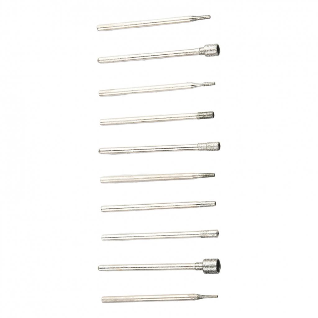 Diamond Burr Core Grinding Head 0.8-5mm 42-45mm Length