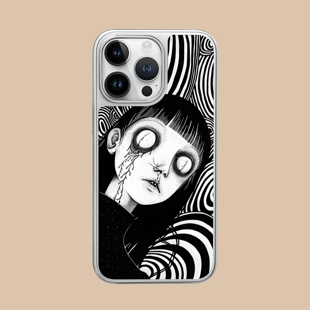 

Terror Gothic Art Mobile Phone Case for iPhone 17 16 15 14 13 12 11 Air Pro Max Plus Silver Plating Colorful Cover Cover Pretty iPhone 11